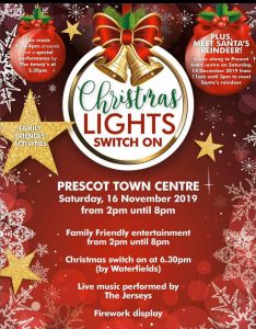 Christmas Lights Switch On - Prescot Town Centre